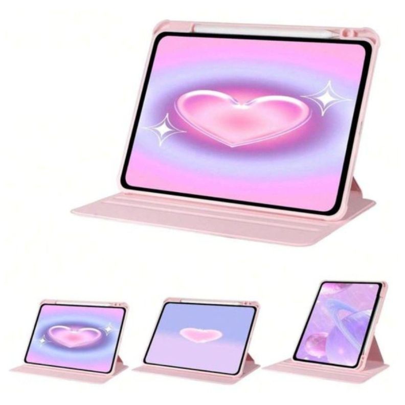 Carcasa Smart Cover Clear 360 Para iPad Air 11 M3 2025 Rosado-3