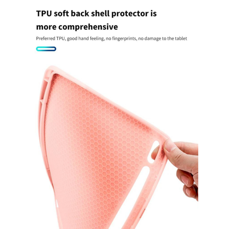 Funda Carcasa Con Ranura Para Samsung Tab S9 Fe+ 12.4 Rosado-1