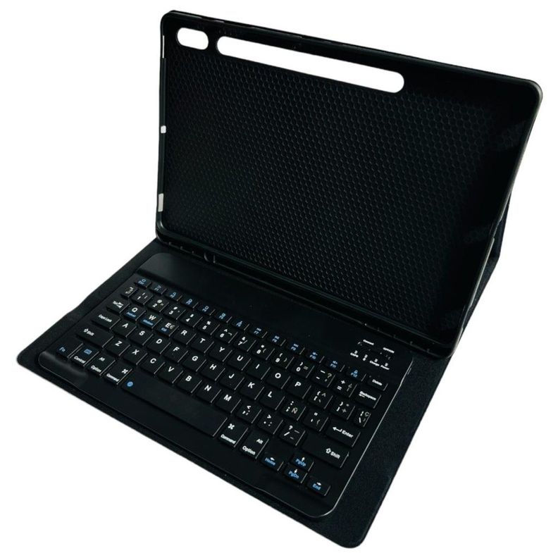 Funda Con Teclado Negro Para Samsung S9 Plus/S9 Fe+ 12.4" Español-0