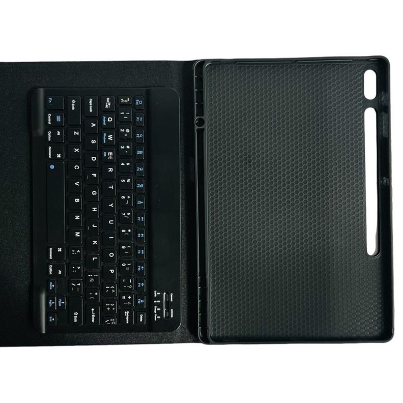 Funda Con Teclado Negro Para Samsung S9 Plus/S9 Fe+ 12.4" Español-5