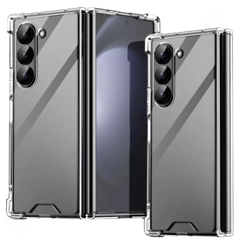 Carcasa Para Samsung Z Fold 6 Transparente Reforzada-2