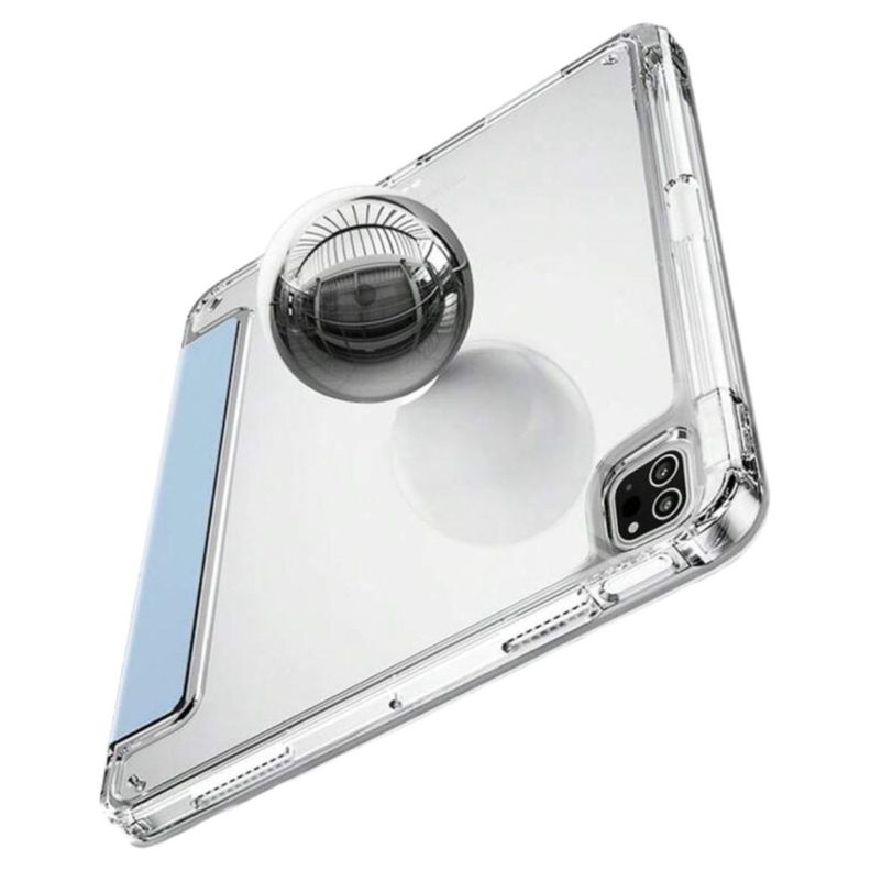 Carcasa Smart Cover Clear Para iPad Air 6 11 M2 2024 Azul Claro-4