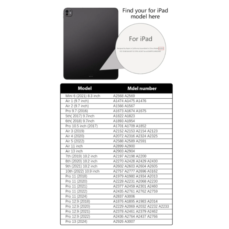 Carcasa Smart Cover Clear Para iPad Air 6 11 M2 2024 Azul Claro-6