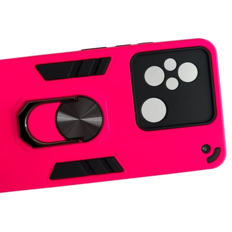 Carcasa Para Xiaomi Redmi 12c  Anti Golpes Anillo fucsia-3