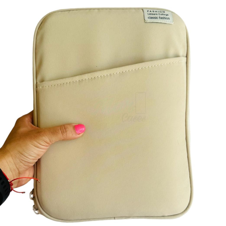 Funda Bolso Multifuncional Para Tablet iPad 11 Pulgadas Crema-0