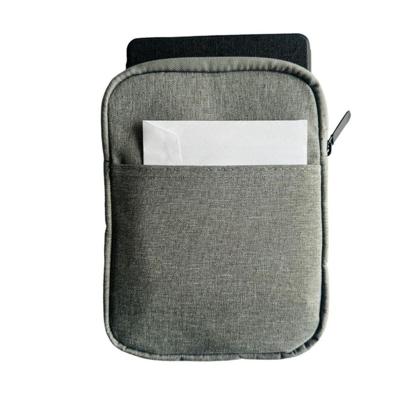 Funda Estuche Para Kindle 6/7 Pulgadas Acolchada Gris-1