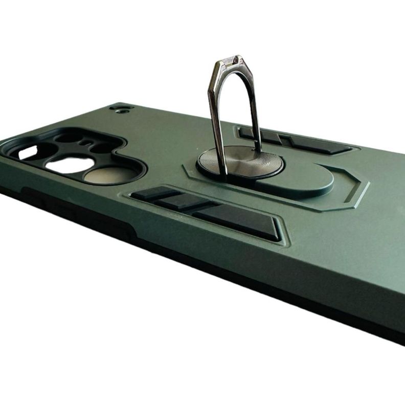 Carcasa Para Samsung S24 Ultra Anti Golpes Anillo Plomo-2