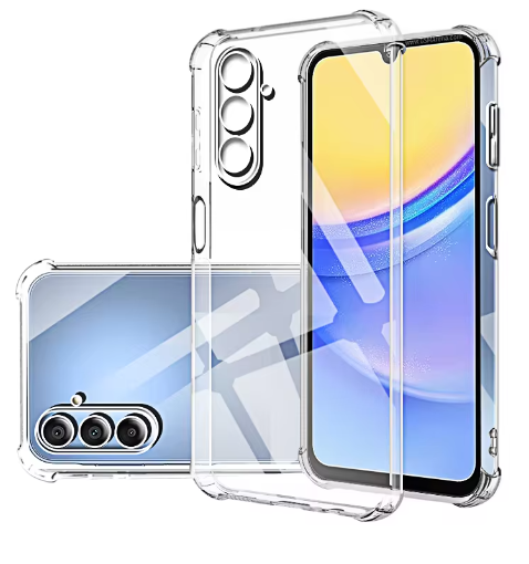 Carcasa Para Samsung A15 Transparente Reforzada-1