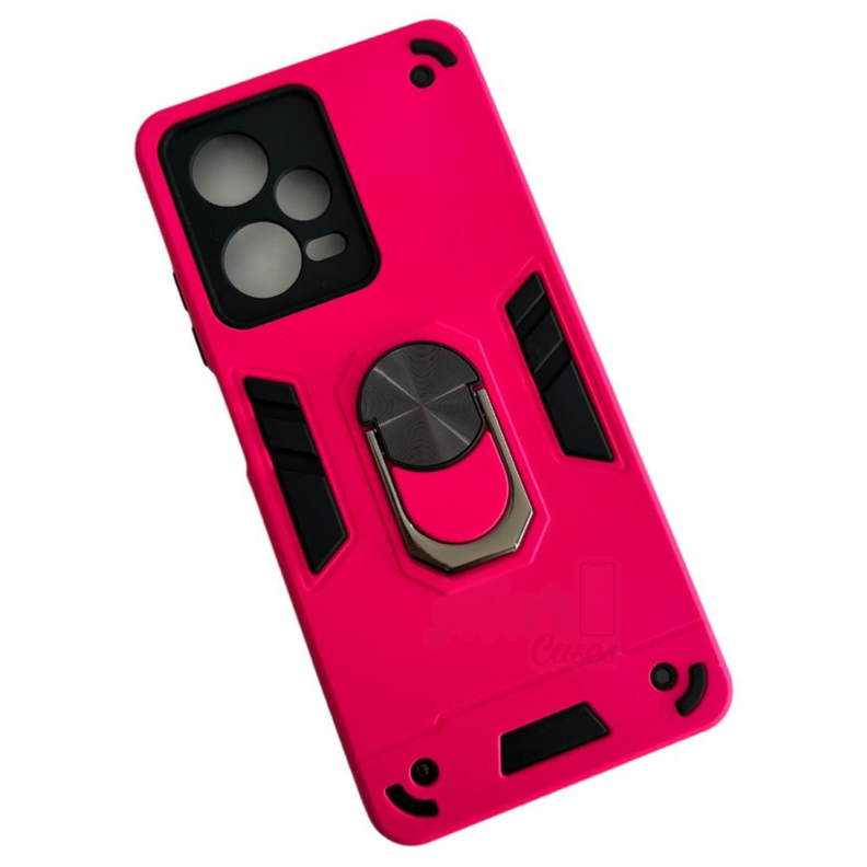 Carcasa Para Xiaomi Redmi Note 12 Pro/ Pro+ Anti Golpes Anillo Fucsia-0