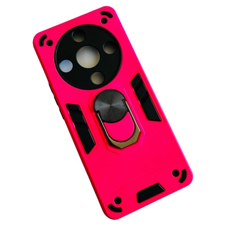 Carcasa Para Honor Magic6 Lite Anti Golpes Anillo Fucsia-0