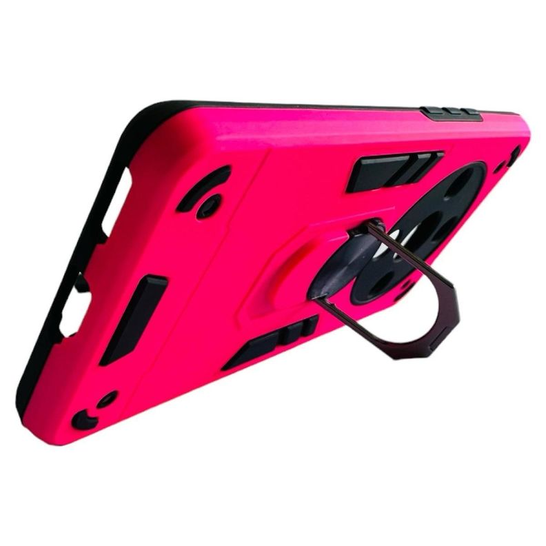 Carcasa Para Honor Magic6 Lite Anti Golpes Anillo Fucsia-1