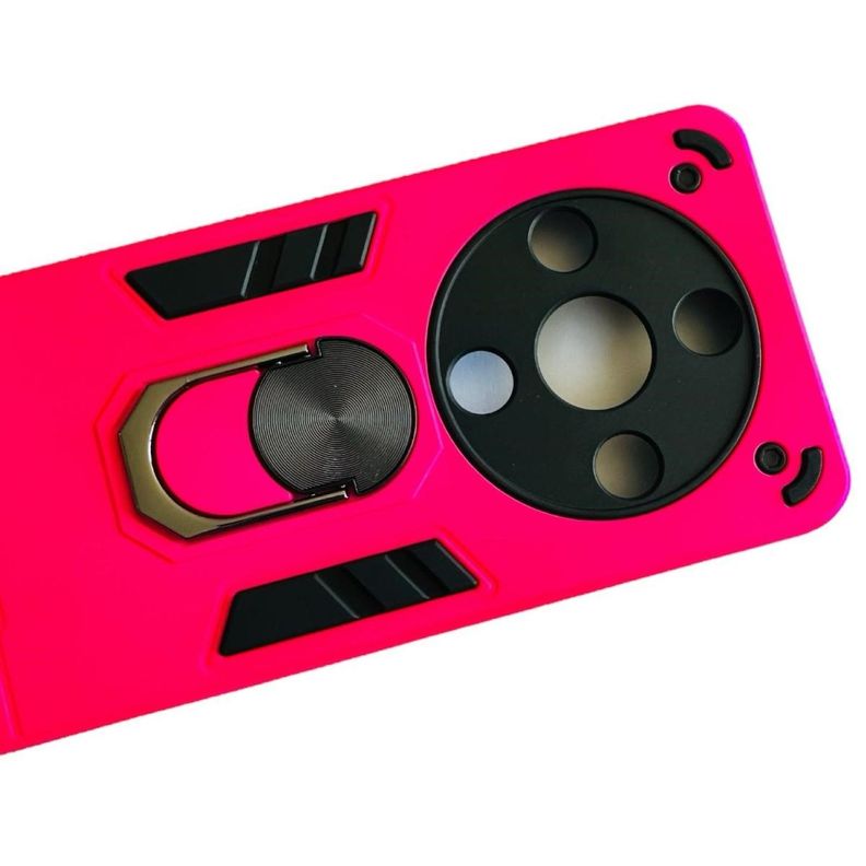 Carcasa Para Honor Magic6 Lite Anti Golpes Anillo Fucsia-2