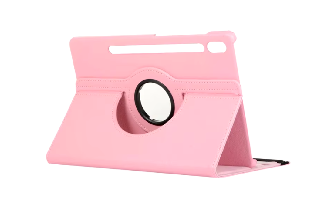 Carcasa Funda Giratoria Para Tablet Samsung S9 Fe 10.9 X510 Rosado-1