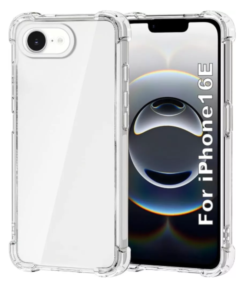 Carcasa Para iPhone 16e Transparente Reforzada-0