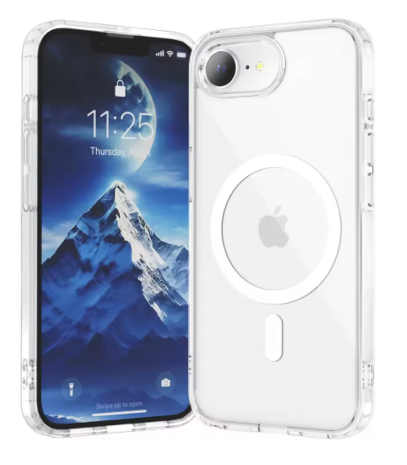 Carcasa MagSafe Para iPhone 16e Transparente-0