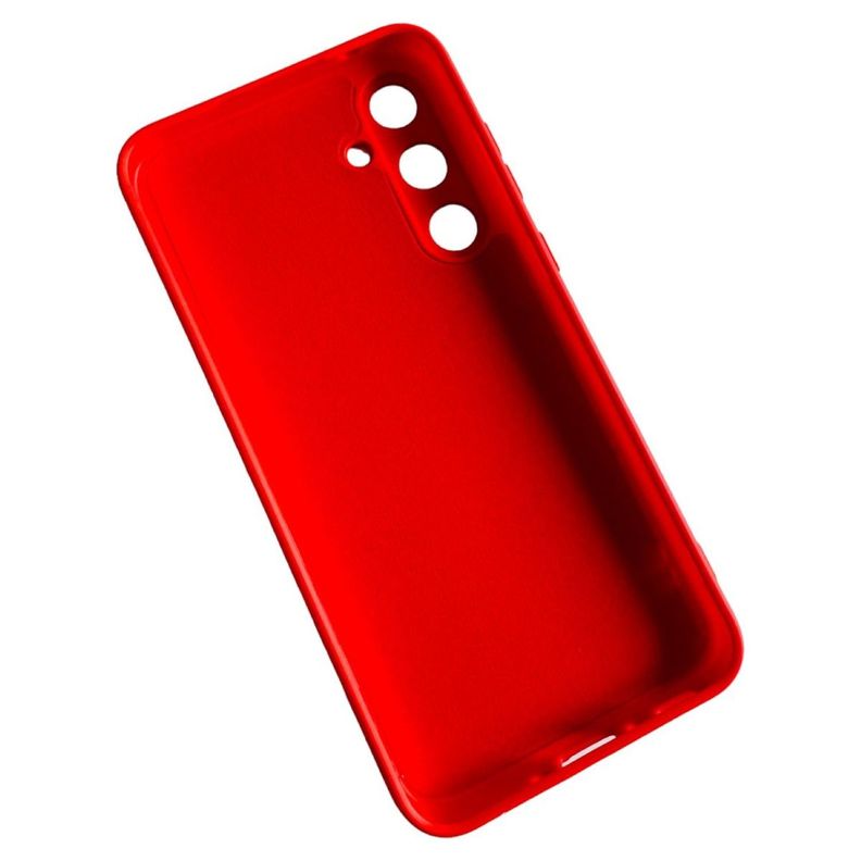 Carcasa Funda Para Samsung A55 Silicona Color Rojo-1