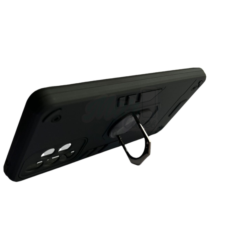 Carcasa Para Samsung A73 5g Anti Golpes Anillo Negro-1