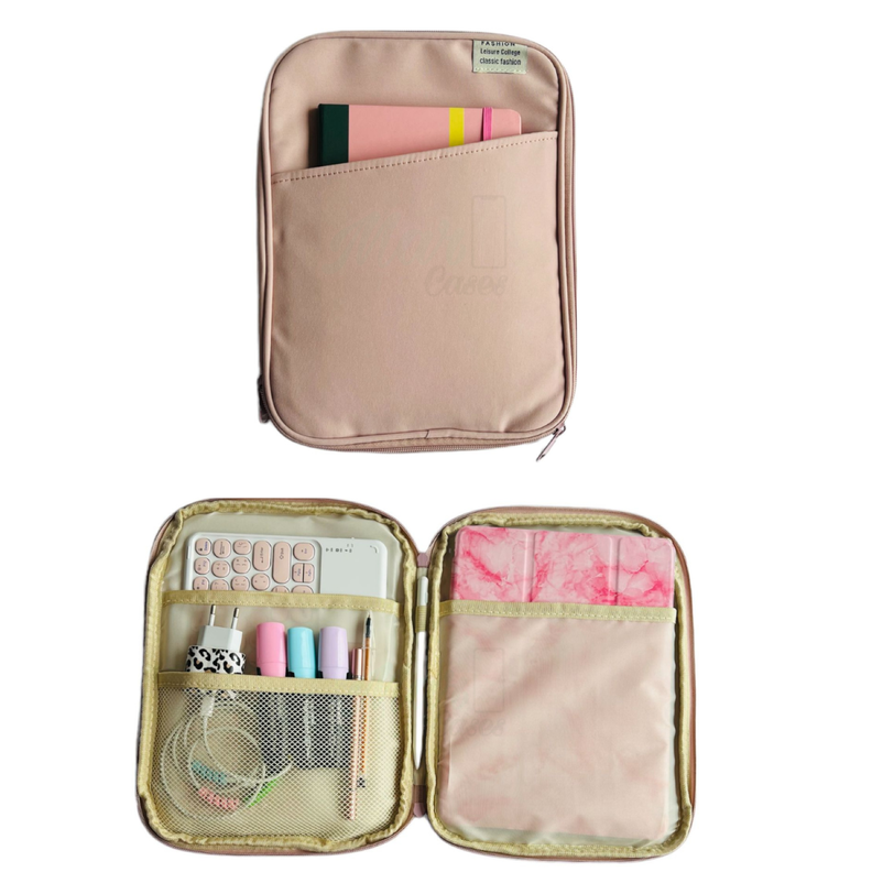 Funda Bolso Multifuncional Para Tablet iPad 11 Pulgadas Rosado-3