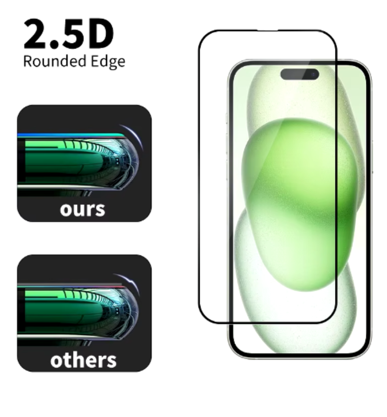 Mica Lámina Vidrio Templado Completa Para iPhone 16 Plus-2