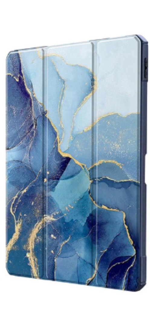 Funda Smart Cover Para Tablet Samsung S10 Fe 10.9 Mármol Azul-0