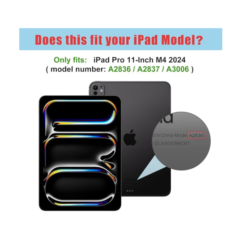 Funda Con Teclado Negro Para iPad Pro 11 M4 2024 Español-9