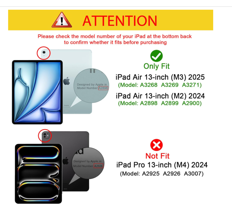 Carcasa Transparente Reforzada Para iPad Air 13 M3 2025-2