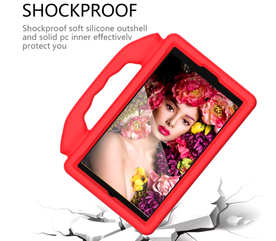 Carcasa Niños Anti-golpes Para Tablet Samsung A9 8.7 X110 Rojo-2