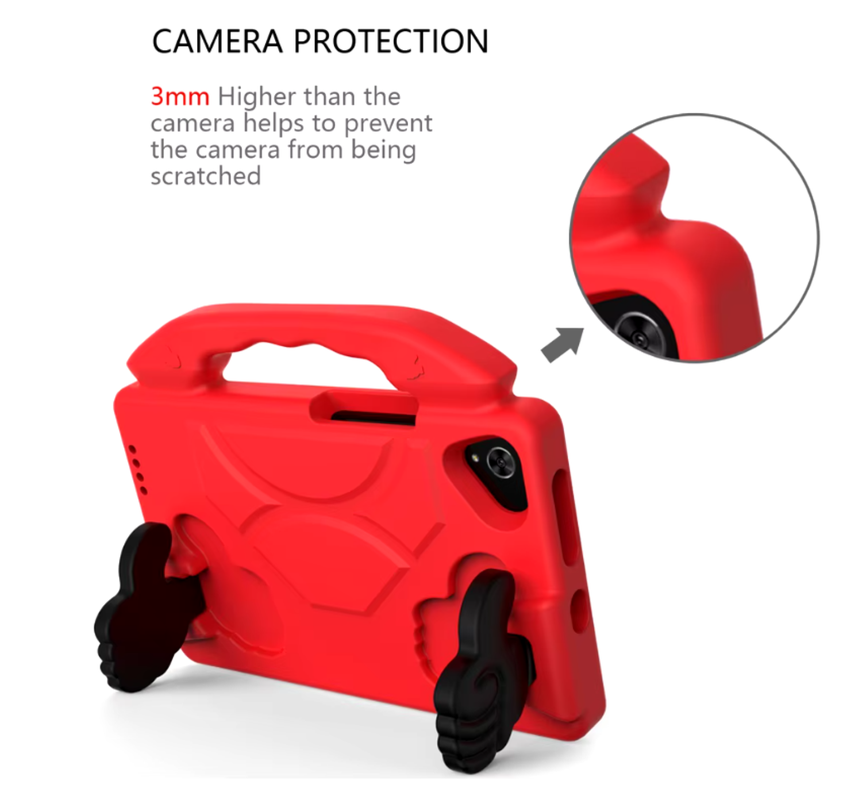 Carcasa Niños Anti-golpes Para Tablet Samsung A9 8.7 X110 Rojo-4
