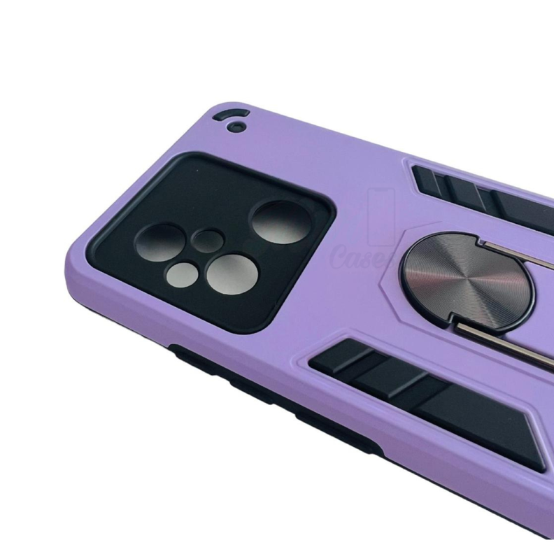 Carcasa Para Xiaomi Redmi 12c Anti Golpes Anillo Lila-1