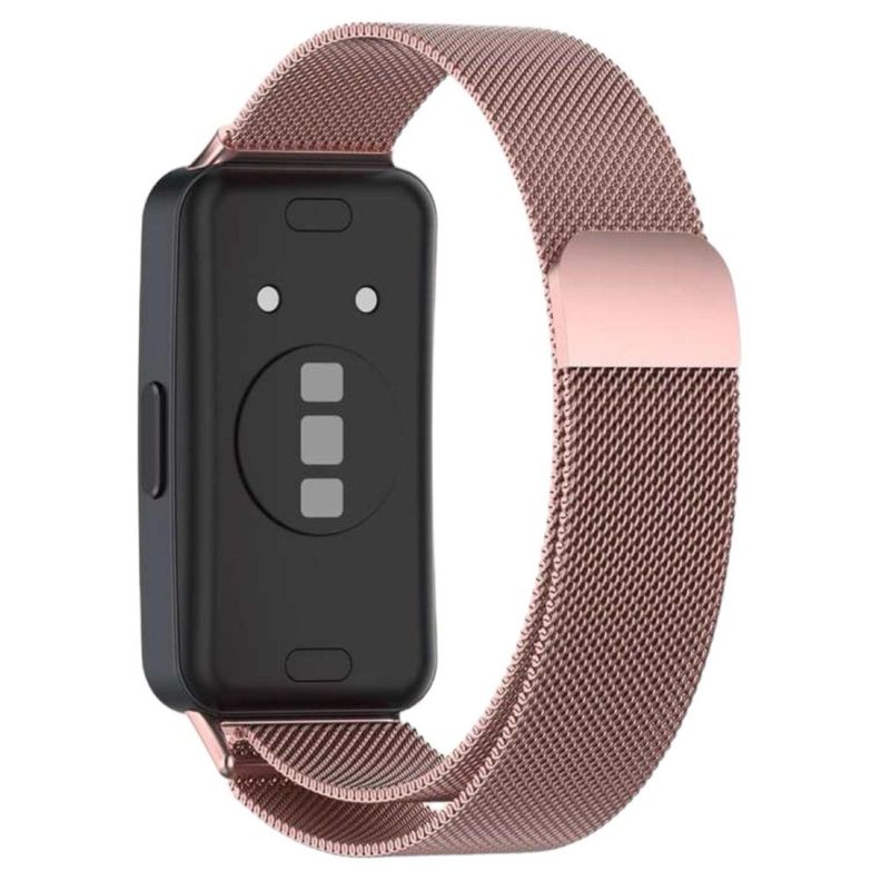 Correa De Repuesto Metálicas Para Huawei Honor Band 8 Rosado-1
