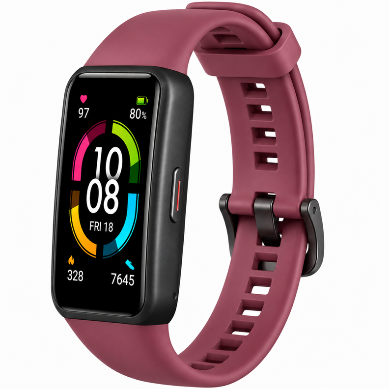 Correa De Repuesto Silicona Para Huawei Honor Band 8 Burdeo
