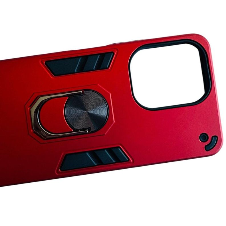 Carcasa Para Xiaomi Redmi 13c 4g 5g Anti Golpes Anillo Rojo-3