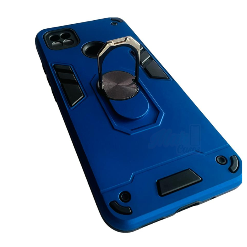 Carcasa Para Xiaomi Redmi 10a Anti Golpes Anillo Azul Rey