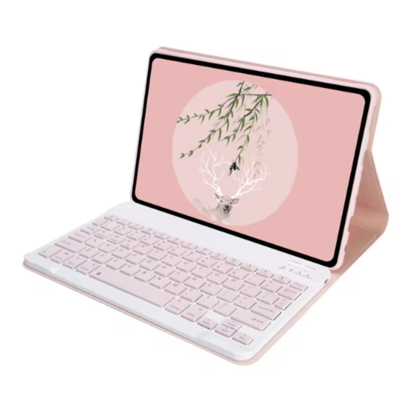 Funda Con Teclado Rosa Para Tablet Honor Pad X9 11.5 Español-0