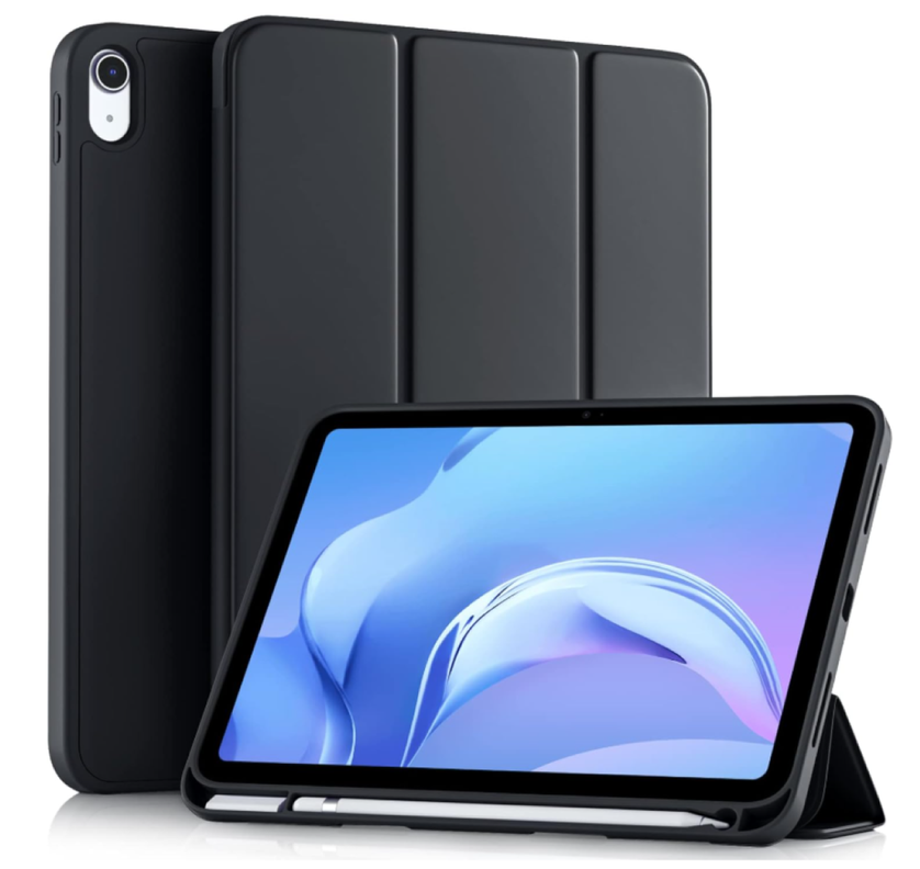 Carcasa Smart Cover Ranura Para iPad Air 11 M3 2025 Negro-0