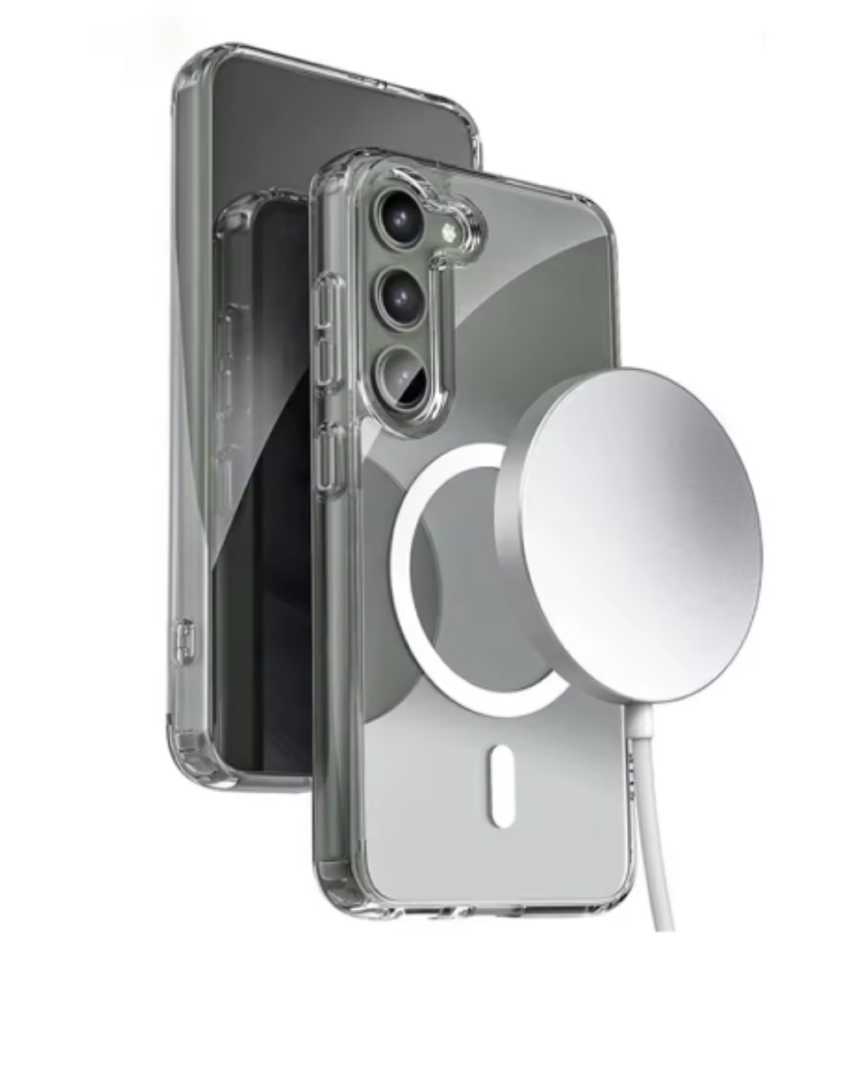 Carcasa MagSafe Para Samsung S24 Transparente-0