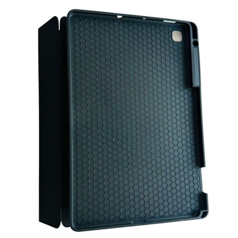 Funda Smart Cover Para Tablet Samsung S6 Lite Con Ranura Negro-4