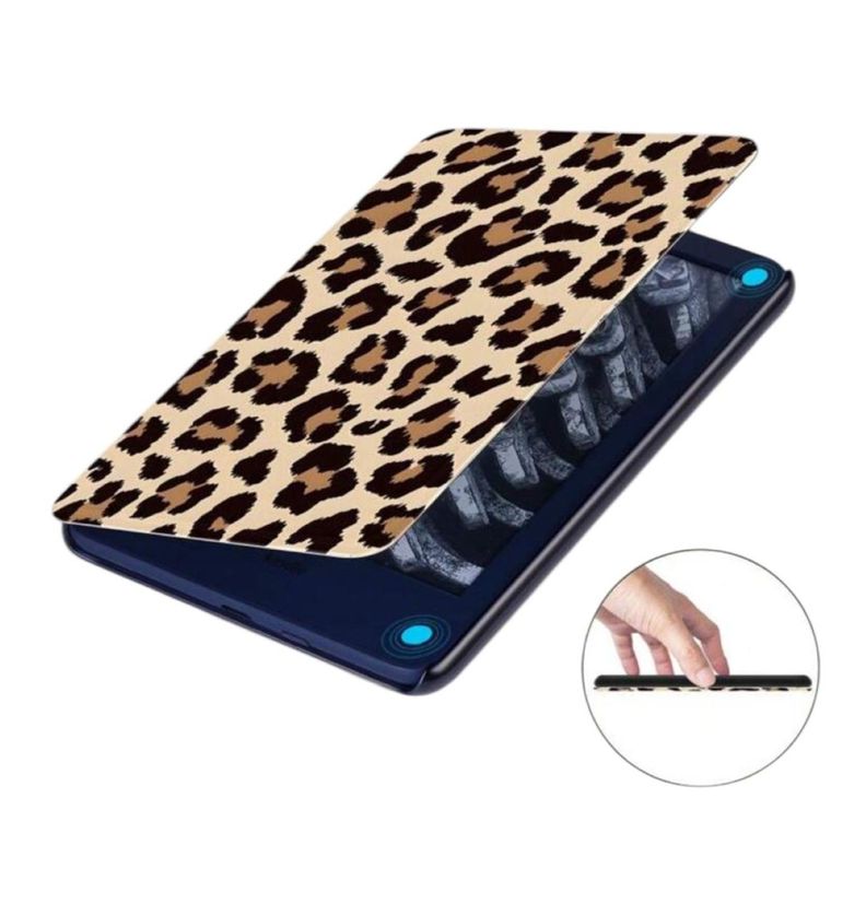 Funda Para Kindle Paperwhite 12th Gen 2024 Leopardo Marrón-1