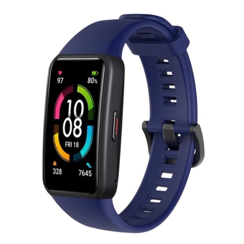 Correa De Repuesto Silicona Para Huawei Honor Band 6/ Band 6 Azul-4