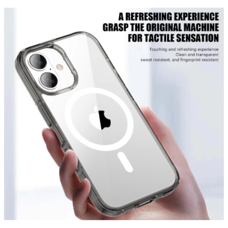 Carcasa MagSafe Para iPhone 16 Transparente-2