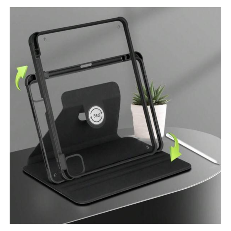 Carcasa Smart Cover Clear 360 Para iPad Pro 11 M4 2024 Negro-5