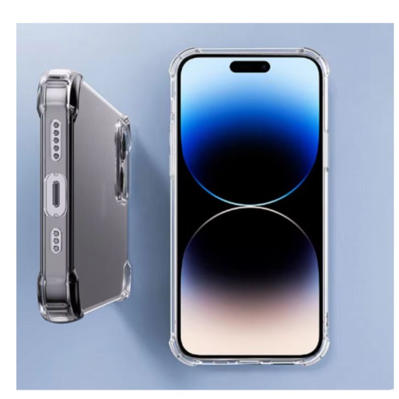 Carcasa Funda Transparente Reforzada Para iPhone 16 Plus-2
