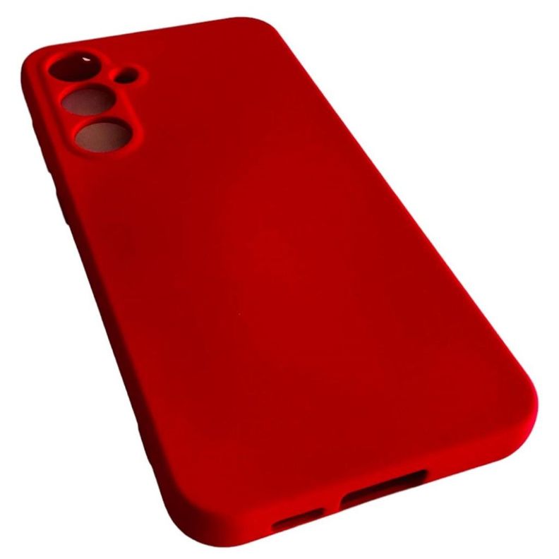 Carcasa Funda Para Samsung S24 Fe Silicona Rojo-1