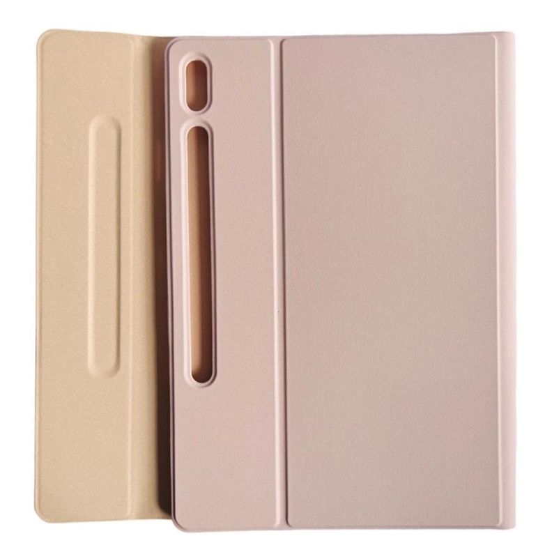 Funda Con Teclado Rosado Para Samsung S10 Plus 12.4 Español-3