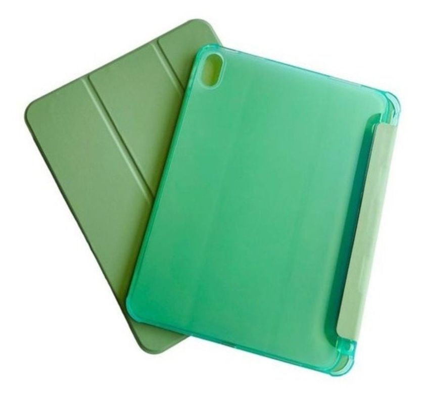 Funda Para iPad A16 11th Gene 11 Ranura Apple Pencil Verde-2