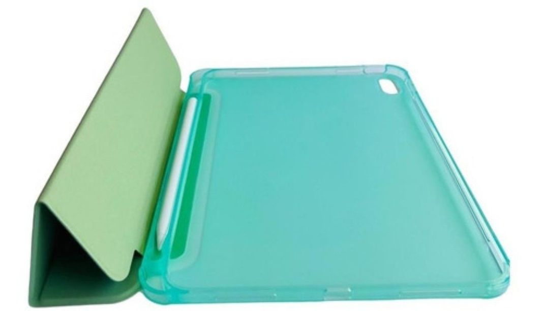 Funda Para iPad A16 11th Gene 11 Ranura Apple Pencil Verde-4