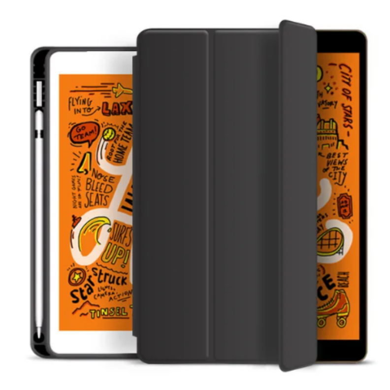 Carcasa Smart Cover Ranura Para iPad Air 13 M2 2024 Negro-1