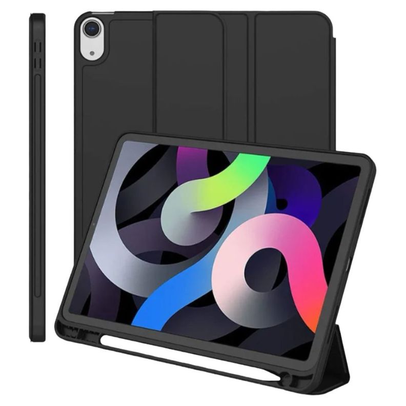 Carcasa Smart Cover Ranura Para iPad Air 4ta 5ta 10.9 Negro-0