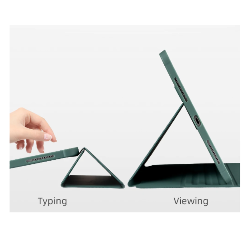 Carcasa Smart Cover Clear 360 Para iPad Pro 11 M4 2024 Verde-1