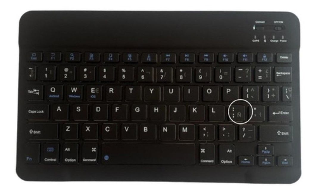 Funda Con Teclado Negro Para iPad Air 6 11 M2 2024 Español-2